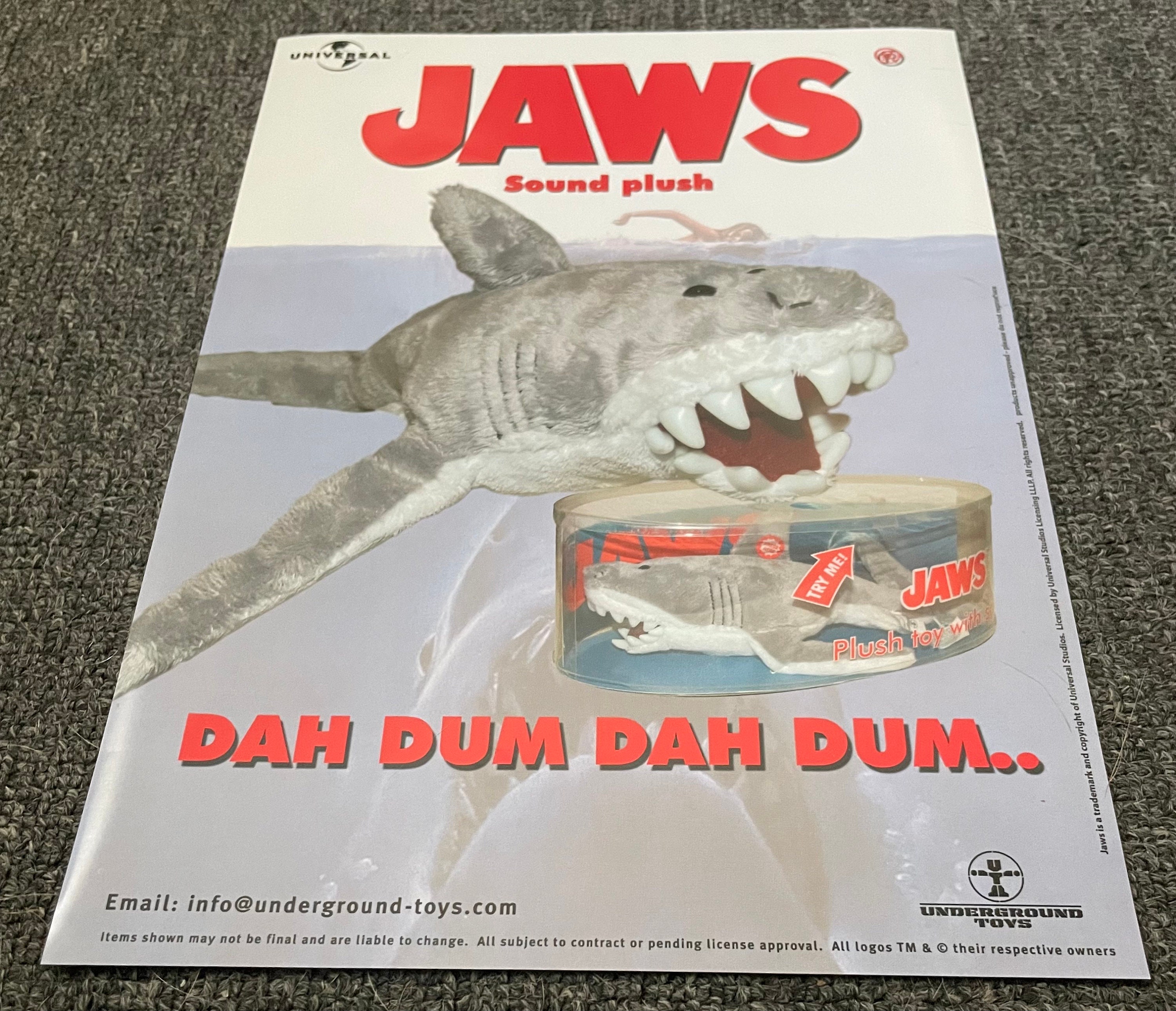 JAWS Plush Toy Ad With Sales Folder Underground Toys DR. Who the Simpsons Very Rare Etsy