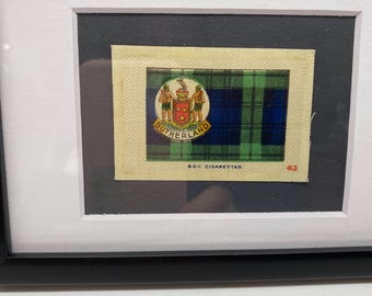 Sutherland Tartan Clan Antique Framed