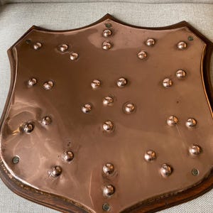 Large Copper Shield Antique Scottish Rare
