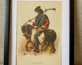 MacNeill Clan Tartan Antique Picture Framed