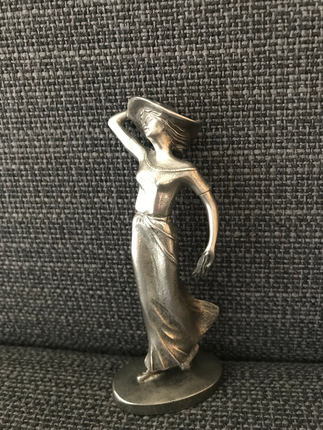 Stylish Lady Metal Figurine 1920s Style S1 Etsy