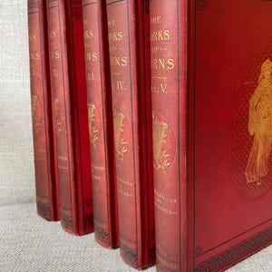 Robert Burns Set 5 Volumes Life & Works Illustrated Excellent