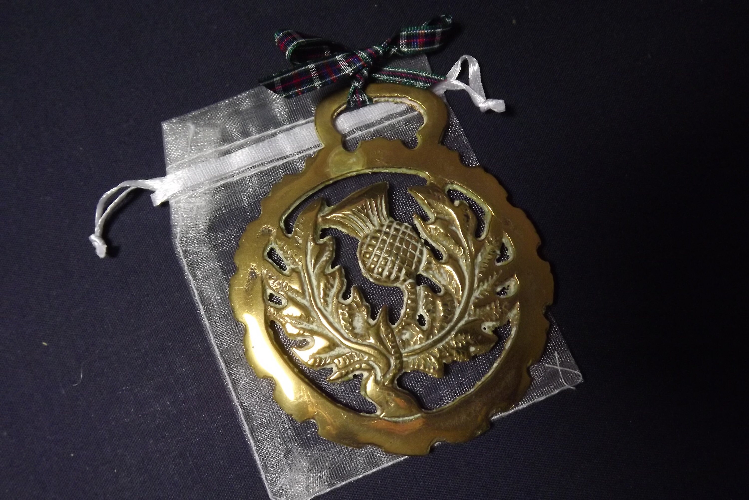 Thistle Keepsake Brass Scottish Vintage no. 2 Etsy