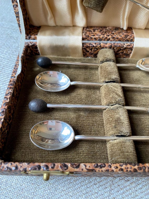 スウェーデンアンティーク】銀製コーヒースプーン 3本セットコーヒー豆