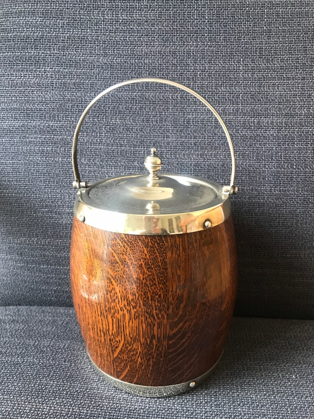 Antique Ice Bucket Wood Stylish Decor 1 Etsy