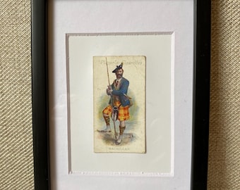 MacMillan Clan Tartan Antique Framed