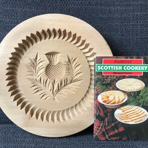 Scottish Shortbread Mould Thistle & Recipe Vx 