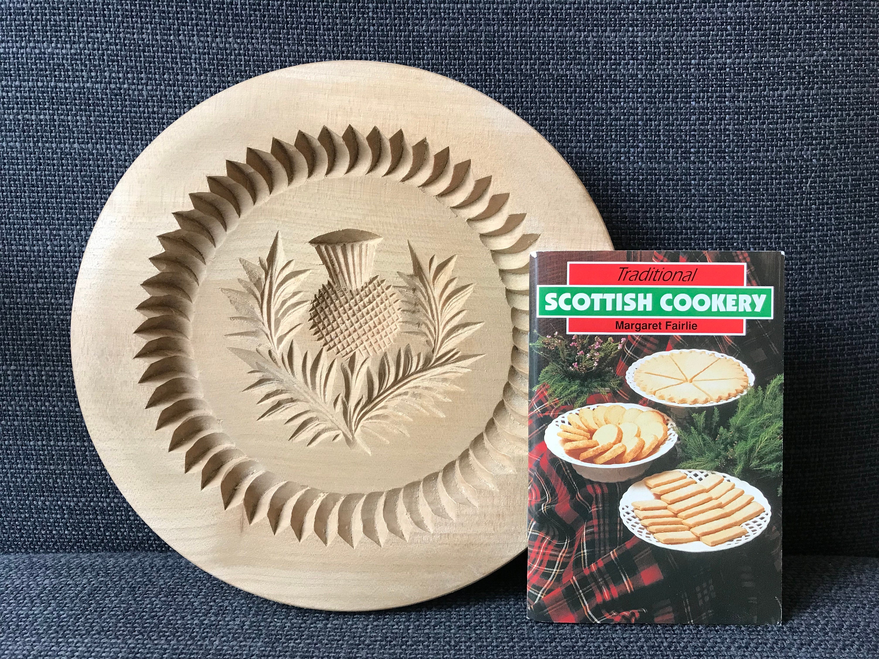 Scottish Shortbread Mould Thistle & Recipe Vx 