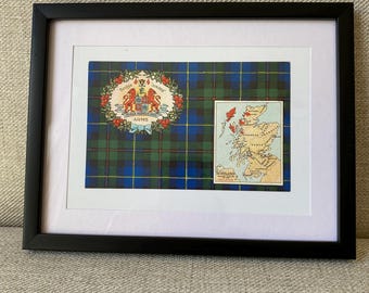 Stemma tartan del clan Macleod con cornice antica