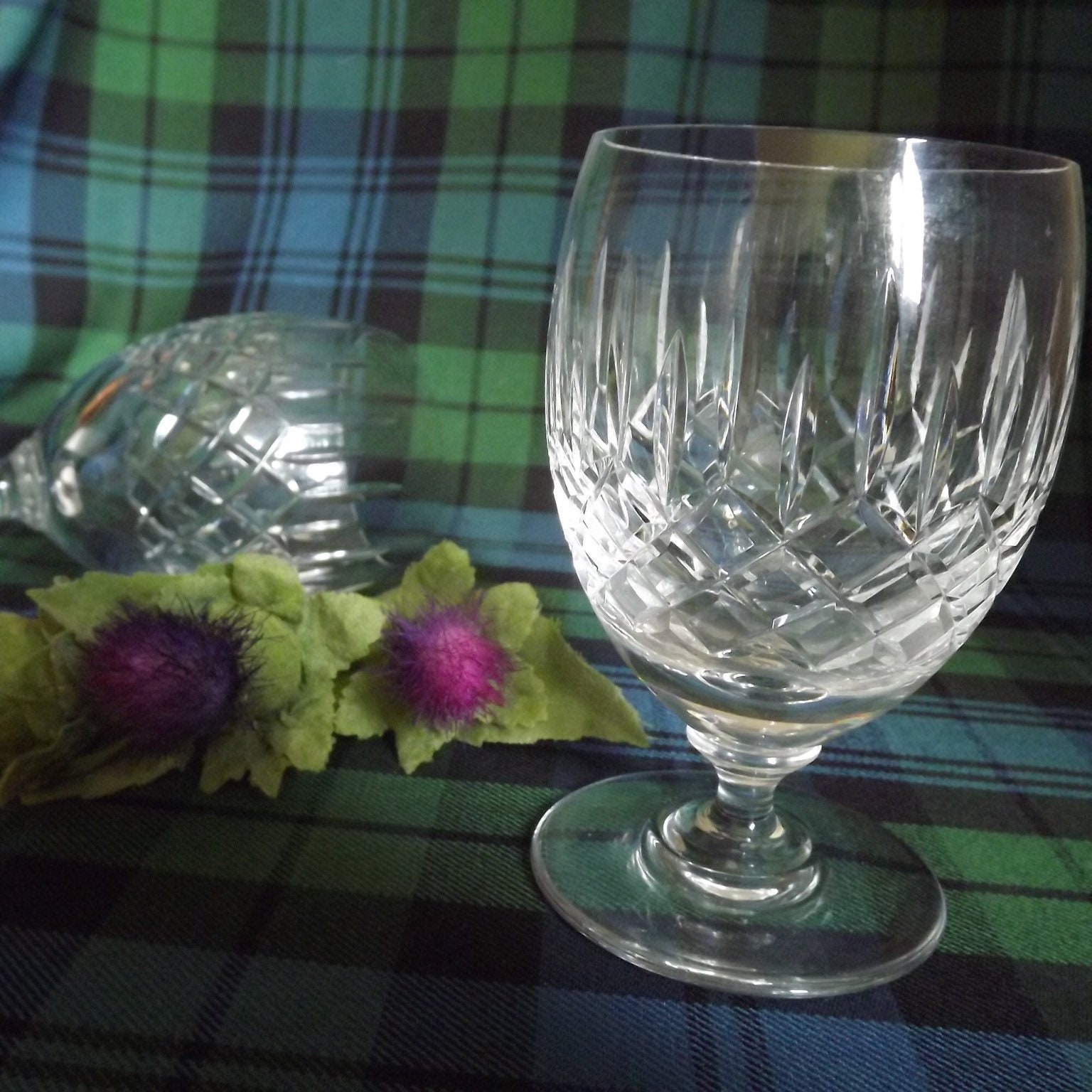 Edinburgh Crystal Glass 1950 Unused Vintage Etsy