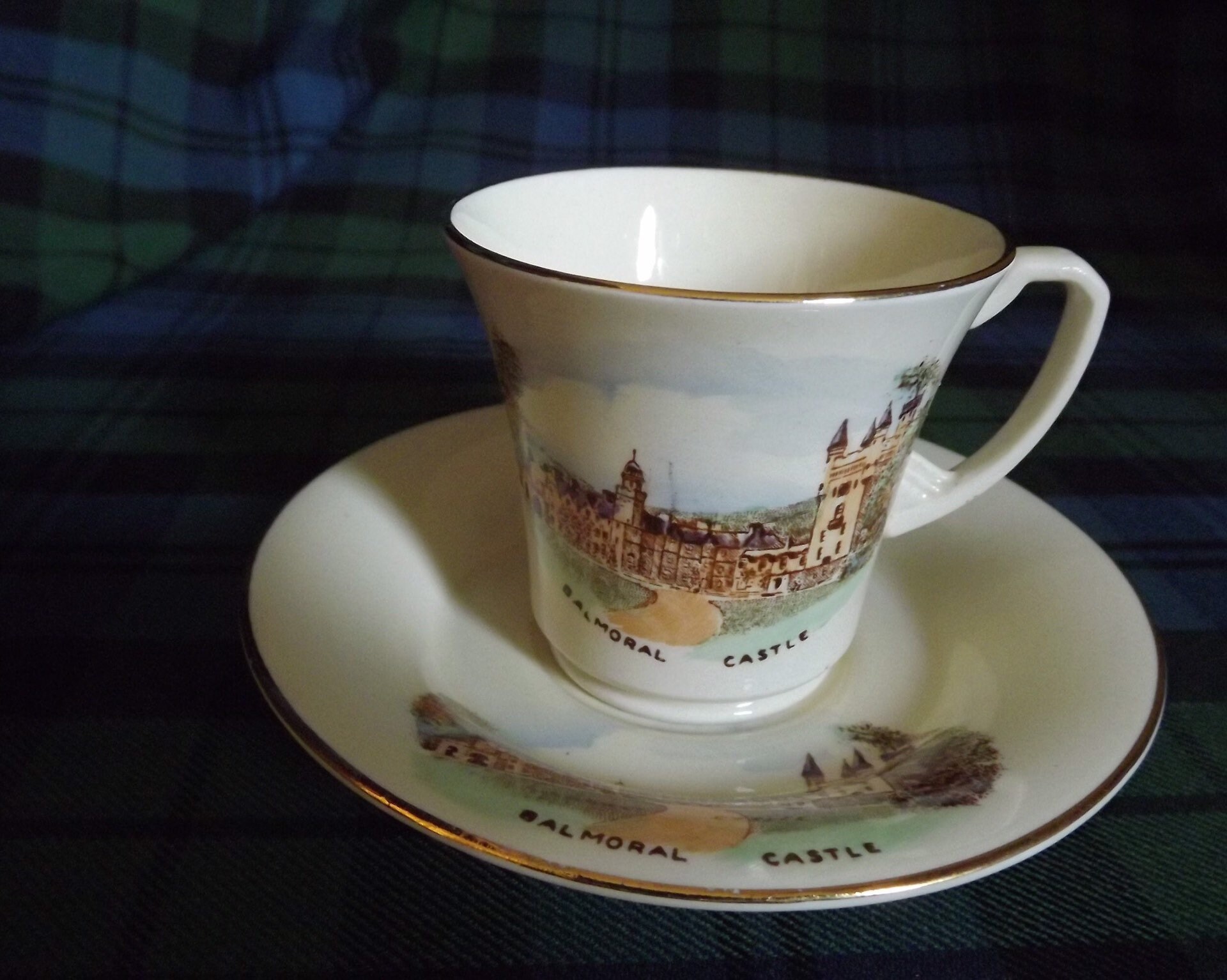 Balmoral Castle Scotland Teacup Saucer Vintage Excellent | Etsy