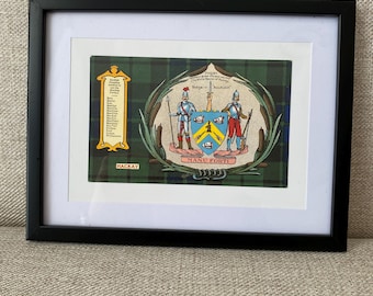 Mackay Clan Antique Picture Framed