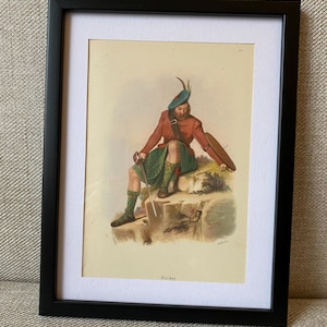 Mackay Clan Tartan Antique Picture Framed