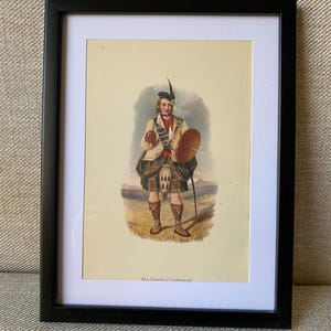 Macdonald of Clanranald Tartan Antique Framed