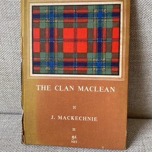 Maclean Clan Tartan History Book Vintage Hardback