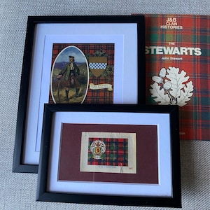 Stewart Clan Tartan antiek kortstondig, 3 items