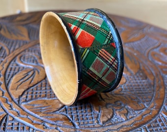 Maclean Tartan Mauchline Raro Antico