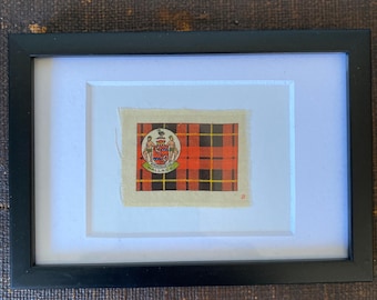 Wallace Clan Tartan Antique Framed