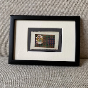 Macdonald Clan Tartan Antique Framed