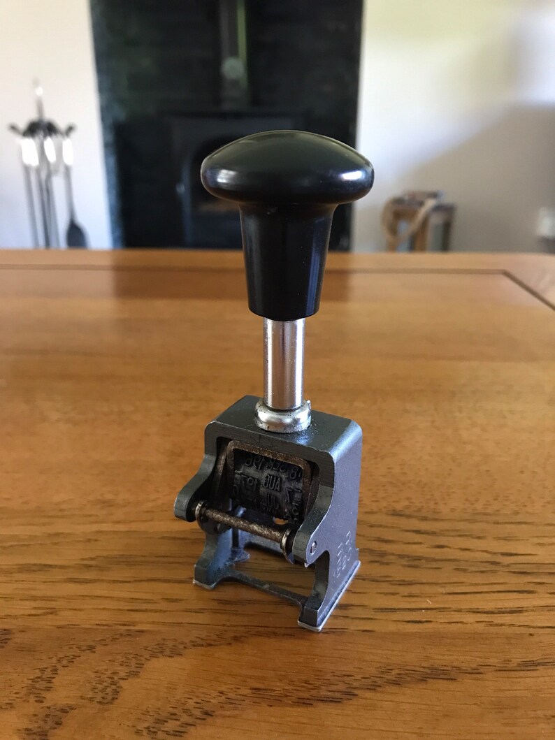 Vintage Post Office Date Stamp Etsy