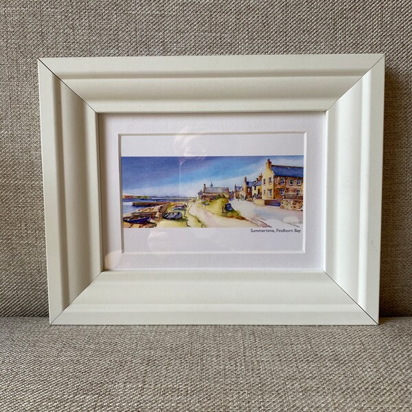 Scottish Findhorn Bay Picture Framed Vintage