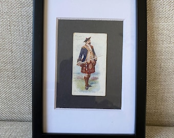 Macdonald of the Isles Clan Tartan Antique Framed