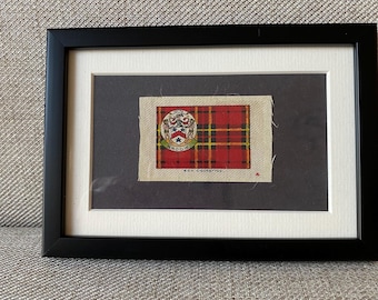 Brodie Clan Tartan Antique Framed