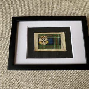 Colquhoun Clan Tartan Antique Framed