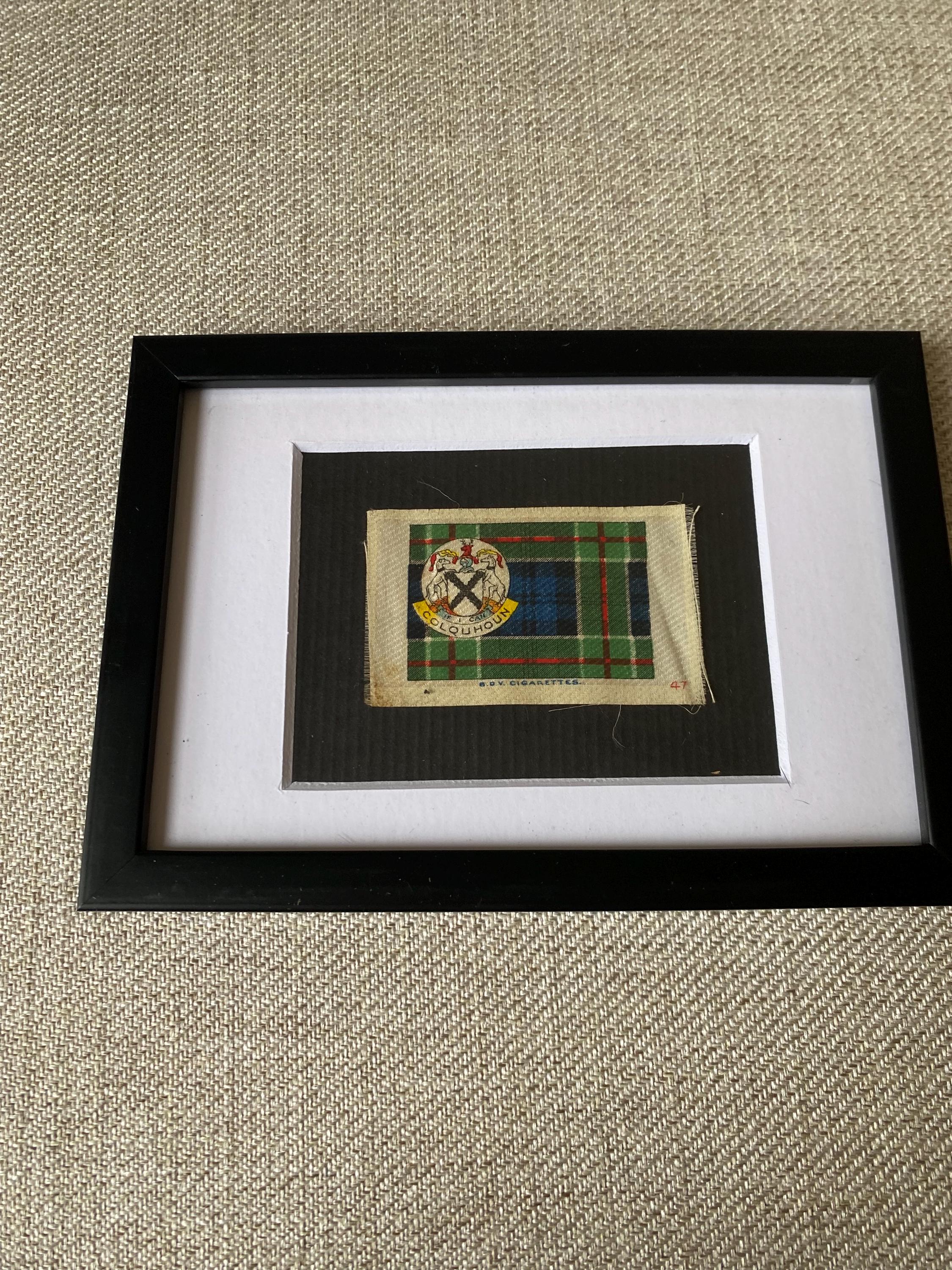 Colquhoun Clan Tartan Antique Encadré