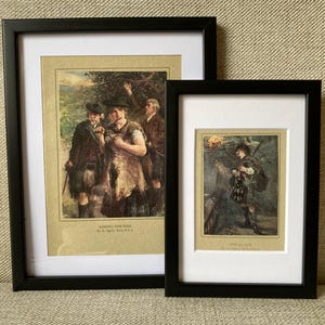 Jacobite Pictures Framed  Antique  Kilt, Dirk (2) ( OR)