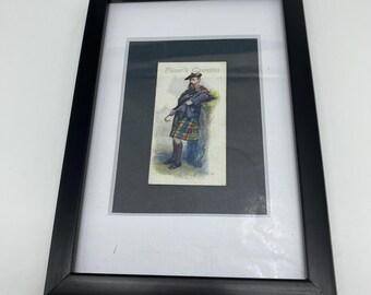 Buchanan Clan Antique Framed tartan Scottish (B6)