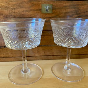 Pair Edwardian Champagne Coupes ( Ek)
