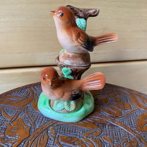 Birdie Unused Salt & Pepper Set Vintage Cute !