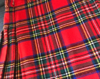 Kilt tartan en laine écossaise vintage Wear Childs