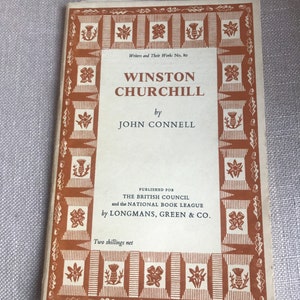 Winston Churchill Booklet 1956 Rare Unused Excellent
