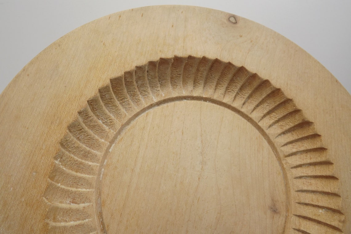 Shortbread Mould Cookie Cutter Large Wood Vintage 16 Etsy