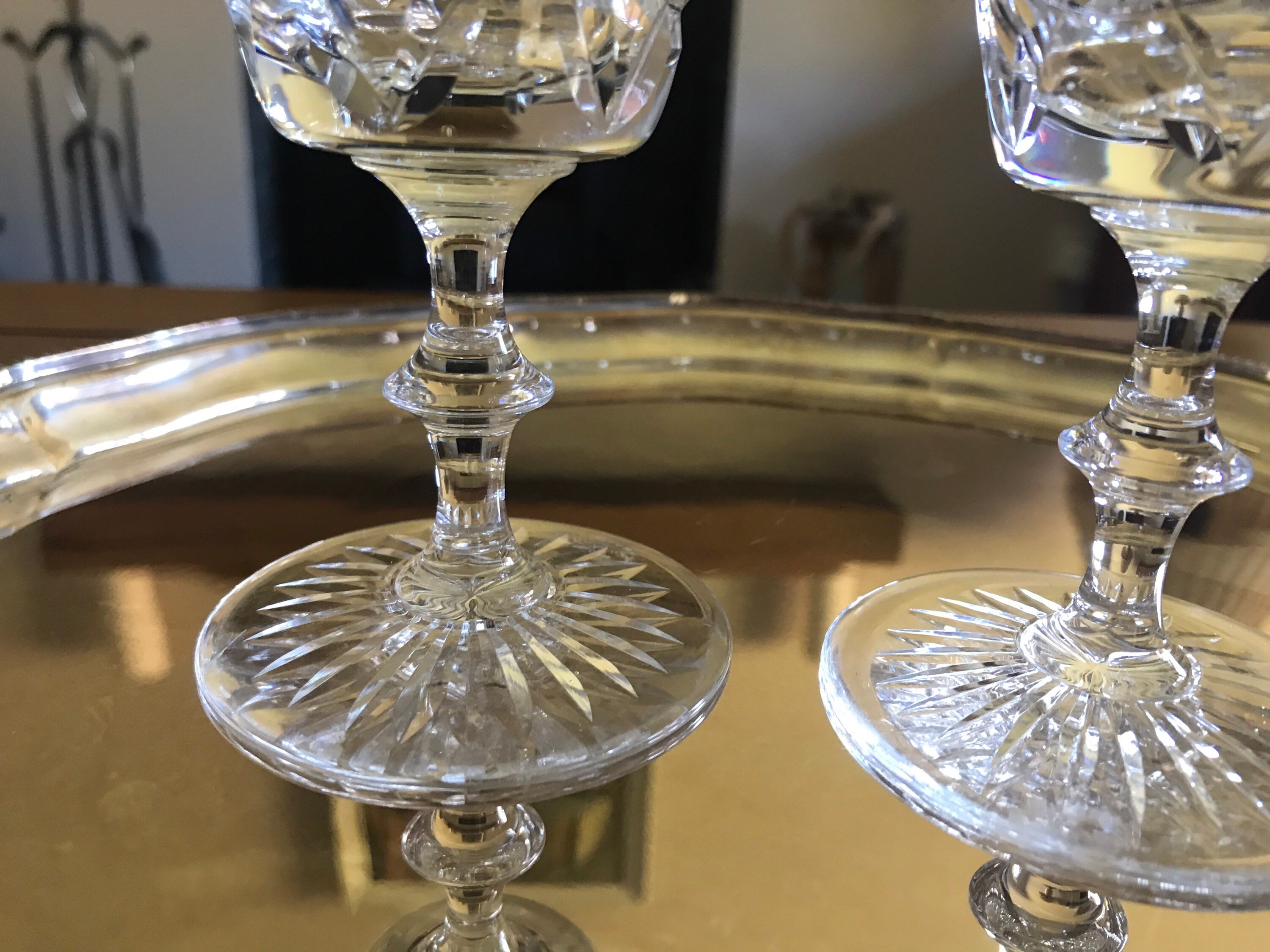 Pair Wine Glasses Edinburgh Crystal UNUSED Vintage 41B Etsy Ireland