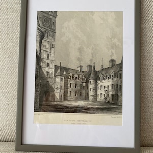 Glasgow University Antique Picture Framed(G1)