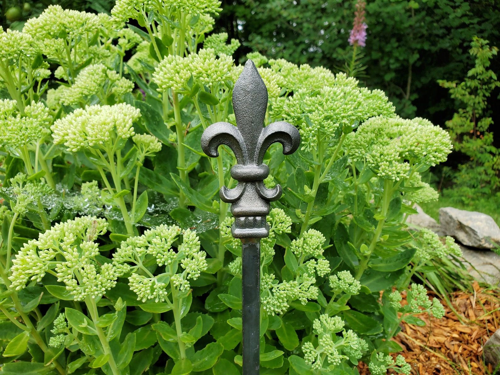 Set of 2 Plant Stakes Garden Stakes FLEUR DE LIS Plant Etsy