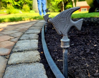 Set of Hose Guides - 17" Solid Stakes - FISH