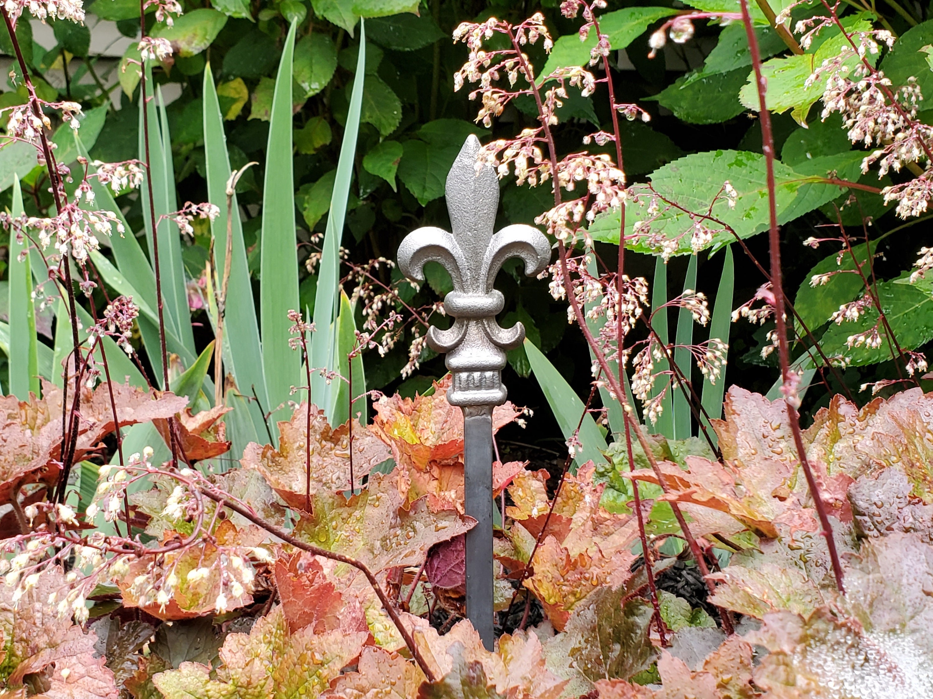 Set of 2 Plant Stakes Garden Stakes FLEUR DE LIS Plant | Etsy