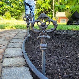 Set of Hose Guides - 17&quot; Solid Metal - Victorian