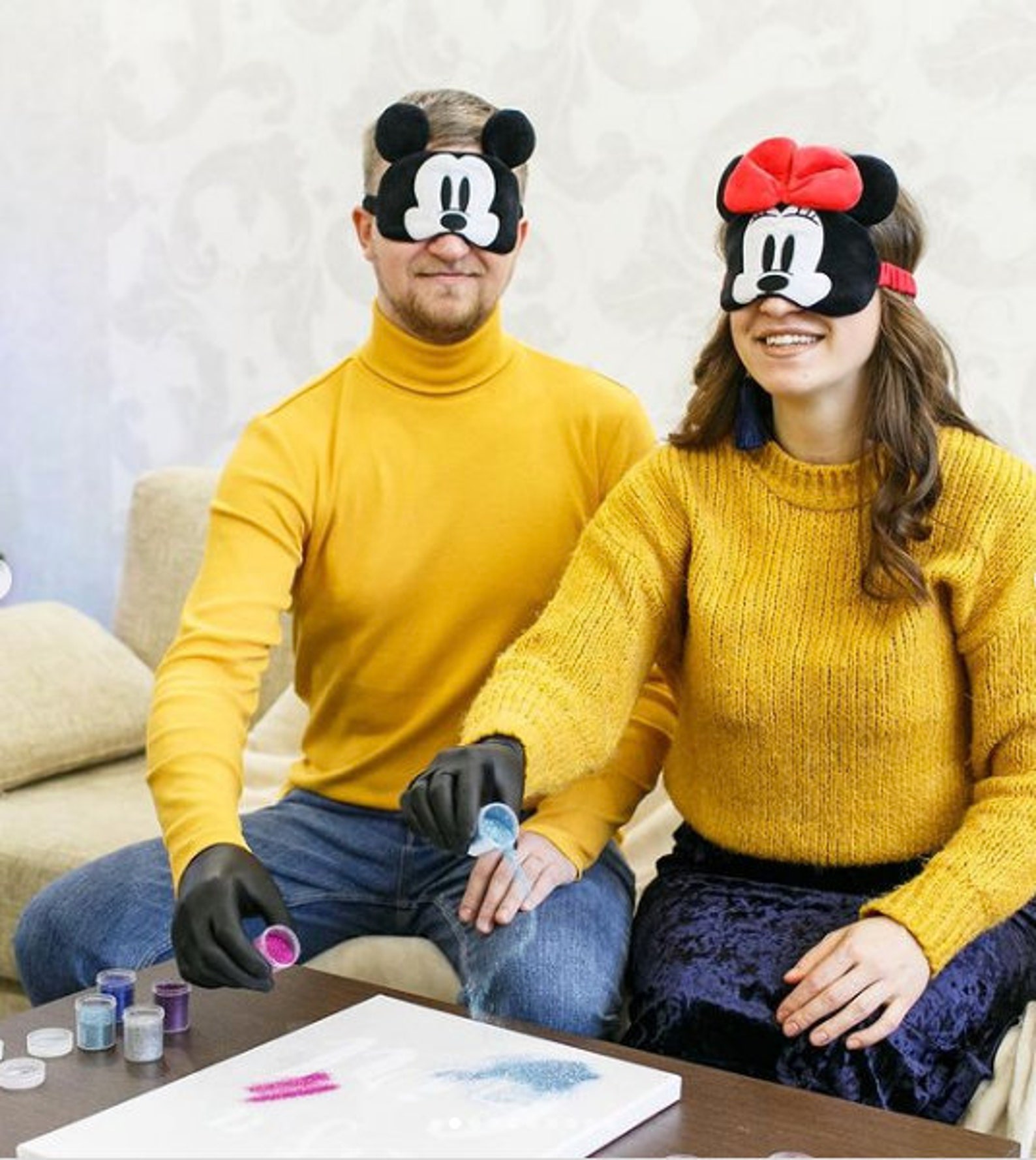 Glitter Gender Reveal Kit. Canvas Gender Reveal. Gift for Gender Reveal