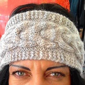 Skiing Ear Cover/Ski Hair Band/Ski Headband Double Face/Wool Dreadband/Raw Ear Cover/Heady Dreadband/Knitted Skiing Earmuff/Skiing Earcover