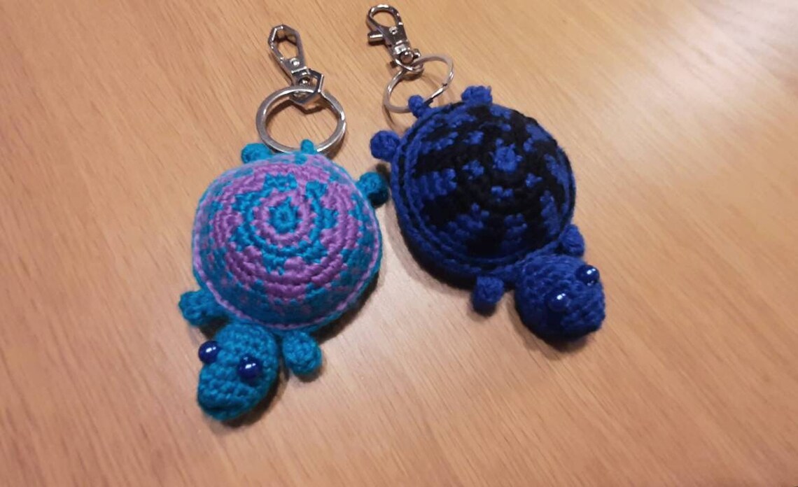 Turtle Keychain Amigurumi/unisex Gadget/turtle Toy/keychain - Etsy New