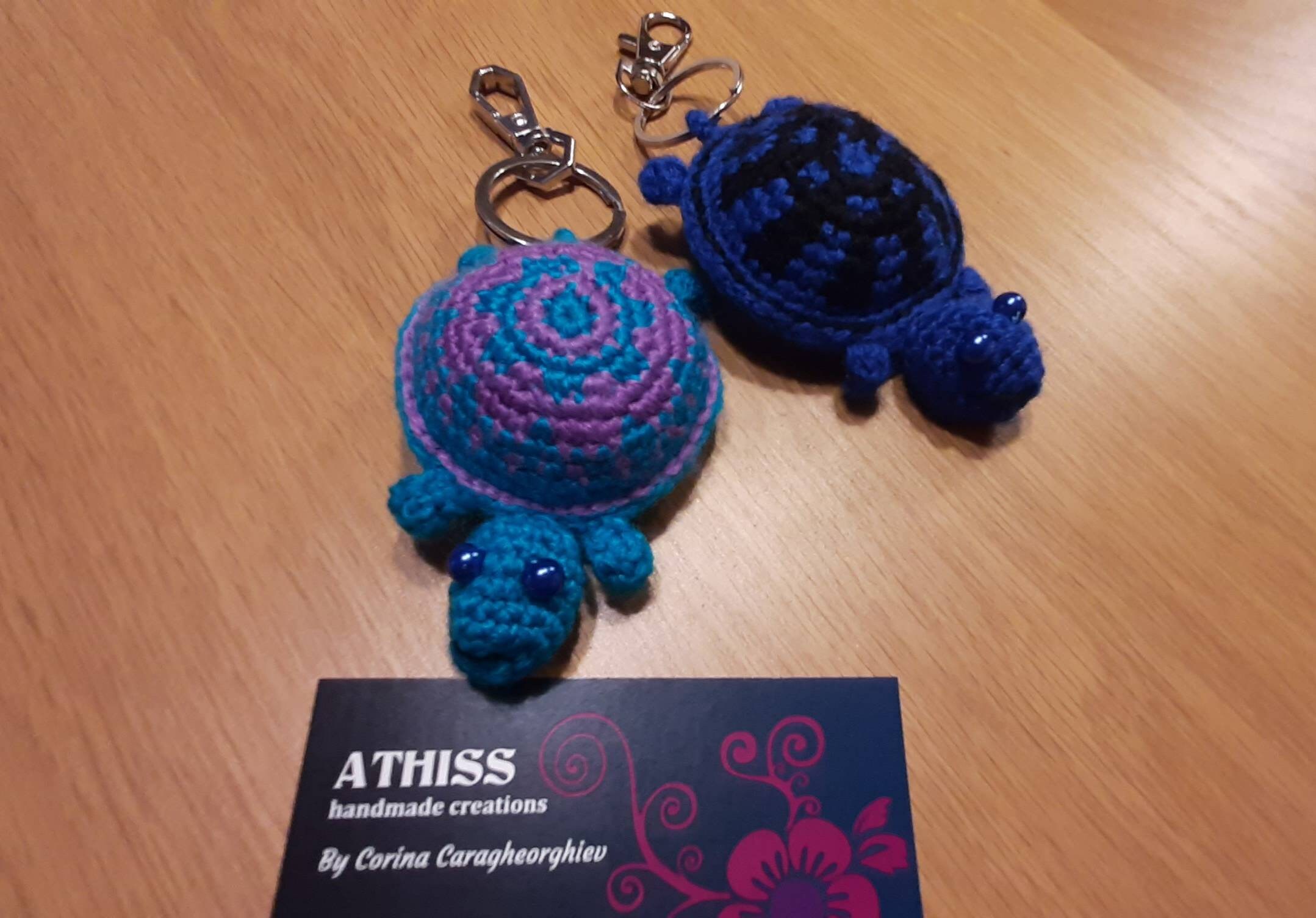 Turtle Keychain Amigurumi/Unisex Gadget/Turtle Toy/Keychain | Etsy