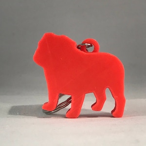 English Bulldog Keyring / Keychain - Dog Lover - Gift ideas for dog lovers - Any dog available