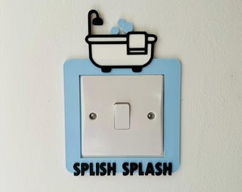 Cubierta de interruptor de luz antisalpicaduras: baño, dormitorio, decoración del hogar