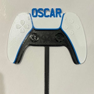 Giocatore - Gaming - Controller per videogiochi - Birthday Cake Topper - Personalizzato - Decorazioni per torte - Forniture per feste