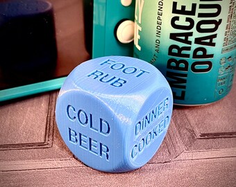 Father's Day Treat Dice: 3D Printed Decision Maker Gift